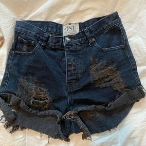 One teaspoon black high rise hawks size 27